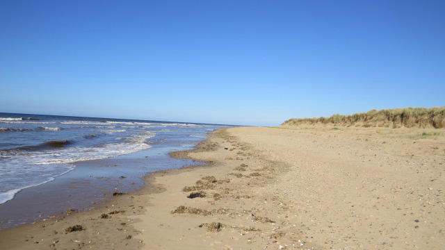 beach strandline north norfolk coast